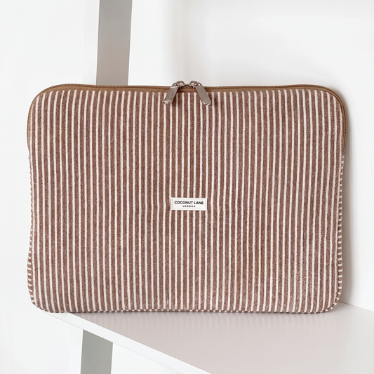 Chestnut Stripes TOWEL Laptop Sleeve