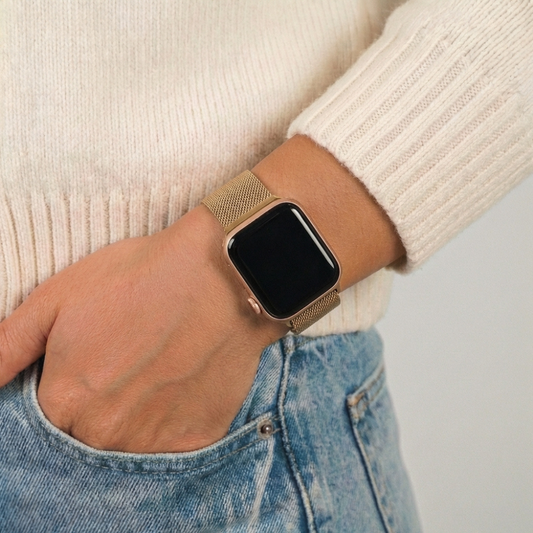 Magnetic Chain Apple Watch Strap - Gold