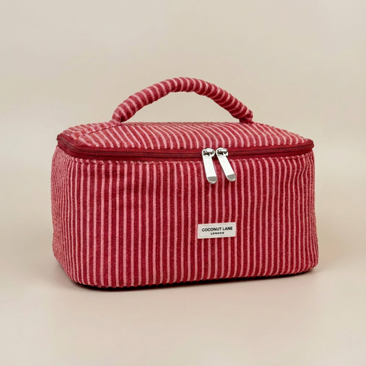 Travel Towel Vanity Case - Mulberry Stripes