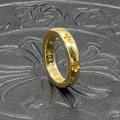 Chrome Heart Ring Golden Cross