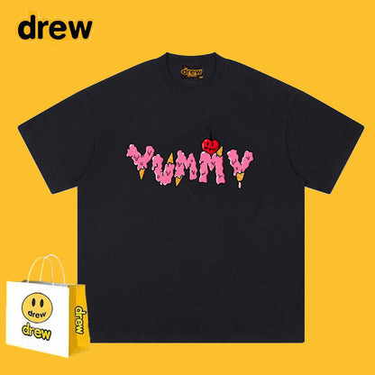 Drew T-shirts Short Sleeve English Printed T-shirt