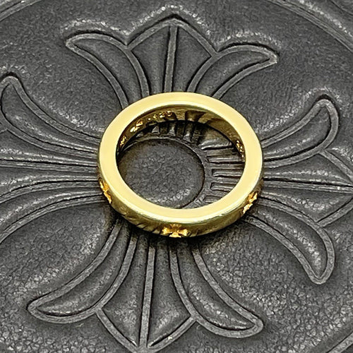 Chrome Heart Ring Golden Cross