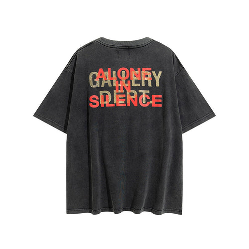 Gallery Dept T-shitrs Printed round Neck Retro Short Sleeve T-shirt Loose Short Sleeve