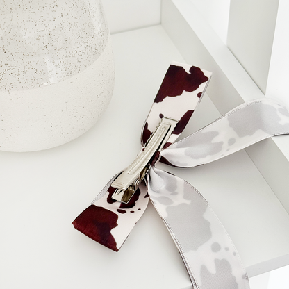Ribbon Bow Clip - Rodeo Cowgirl