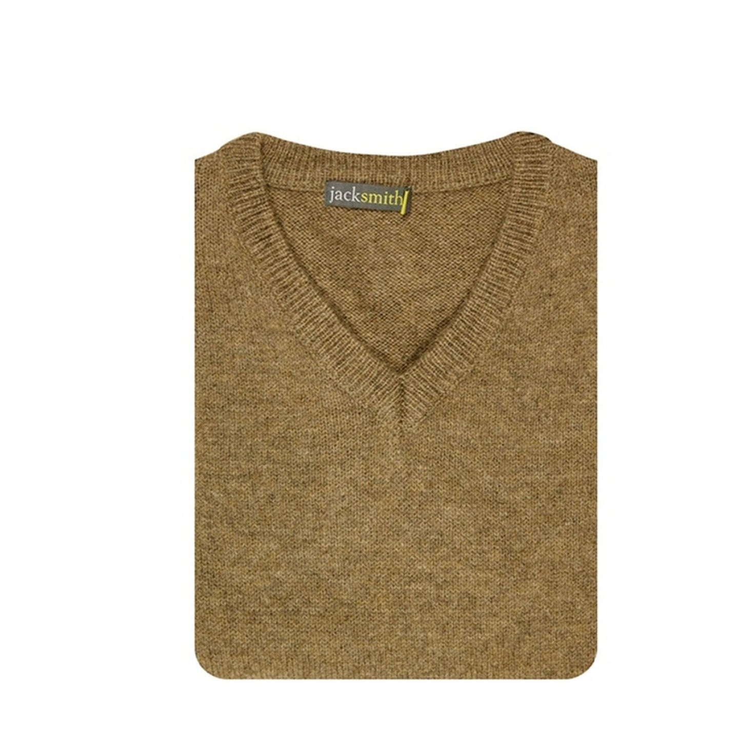100 Shetland Ragg Wool V Neck Knit Jumper Pullover Mens Sweater Knitted Nutmeg