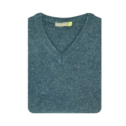 100 Shetland Wool V Neck Knit Jumper Pullover Mens Sweater Knitted 1