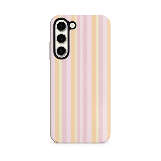Samsung Tough Phone Case - Pastel Stripes