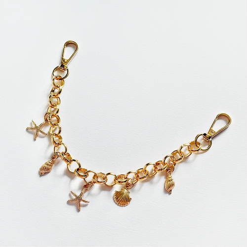Seashell Chain Bag Charm
