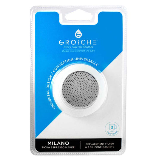 GROSCHE Stovetop Espresso Silicone Seals and Filter