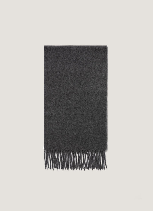 Cashmere Scarf In Charcoal Melange Asca9467 Gyad