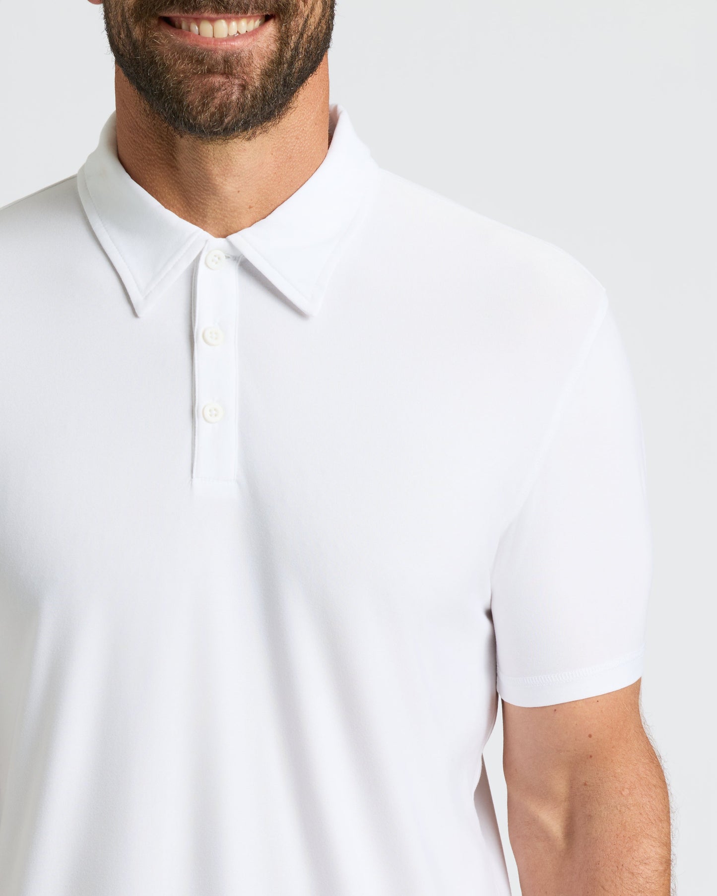 White Active Polo