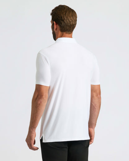 White Active Polo