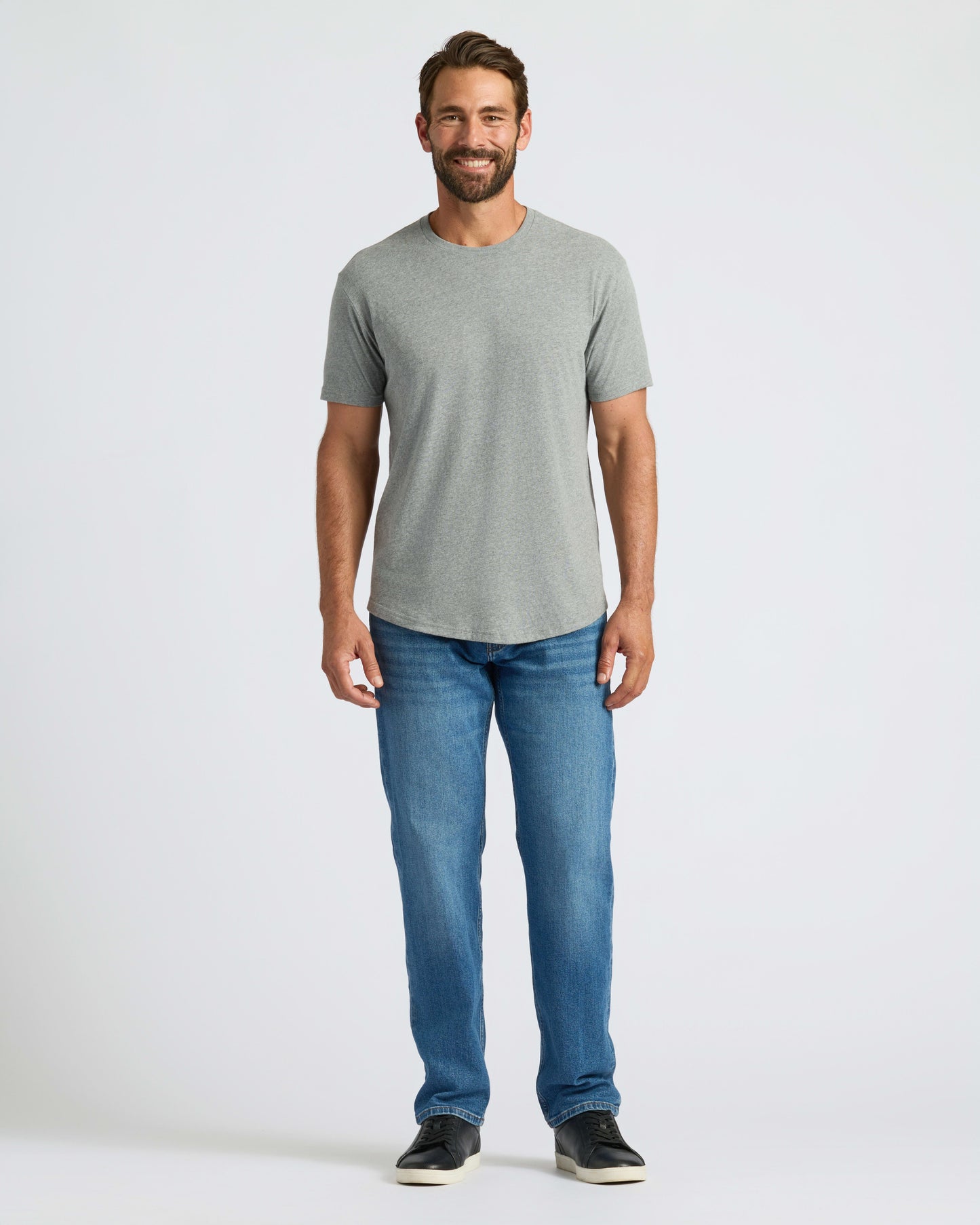 Classic Curved Hem Crew Neck 6-Pack