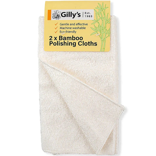 Gilly's Bamboo Rayon Polishing Cloth 2pk