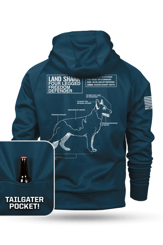 Land Shark - Raglan Tailgater Hoodie