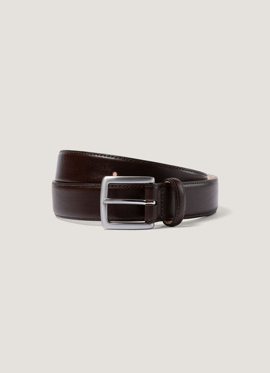 Mens Smart Leather Belt In Brown Mbel9481 Brab