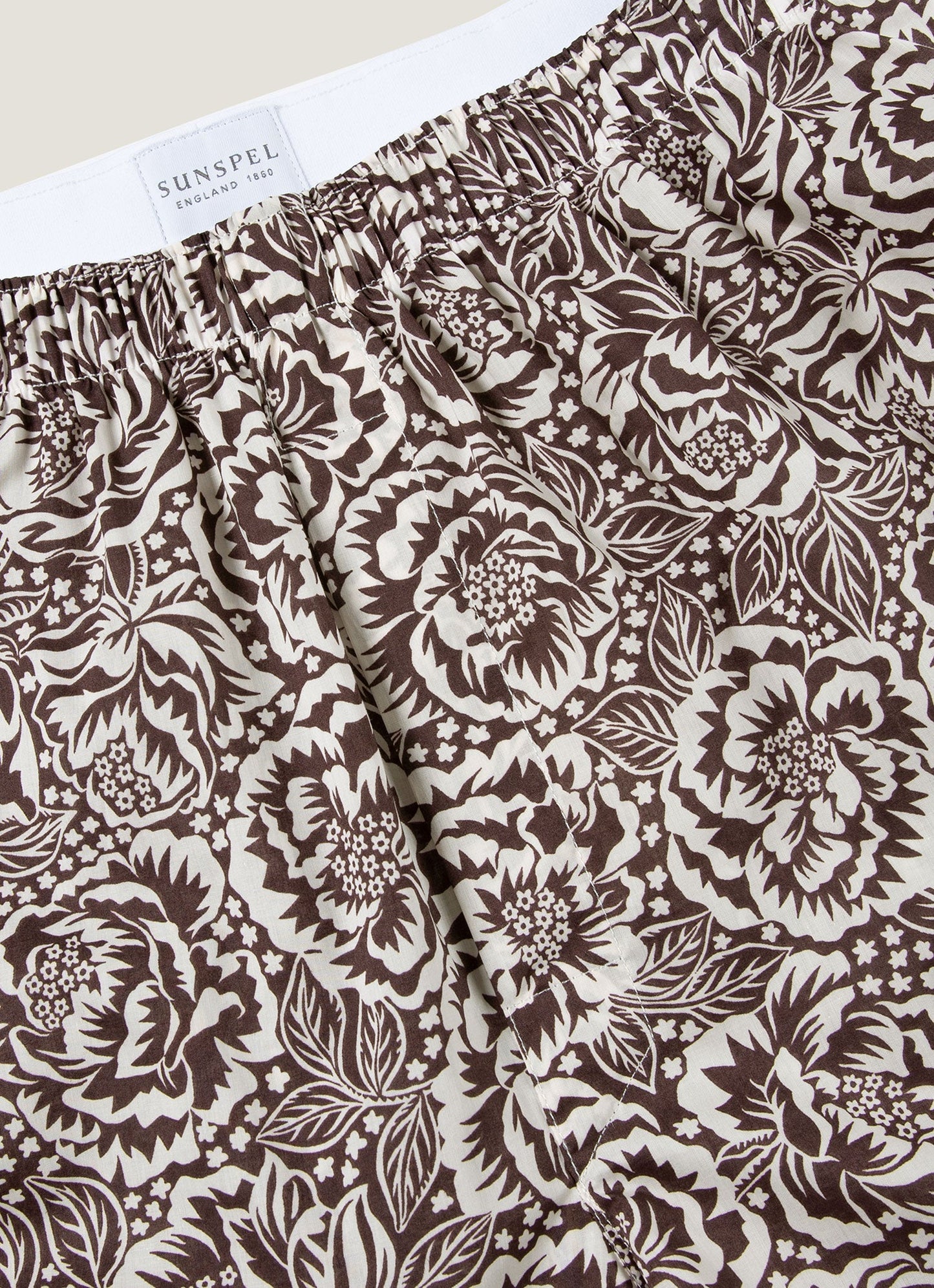 Mens Classic Boxer Shorts In Liberty Fabric In Cedar Rose Floral Mbox4701L Bkbm