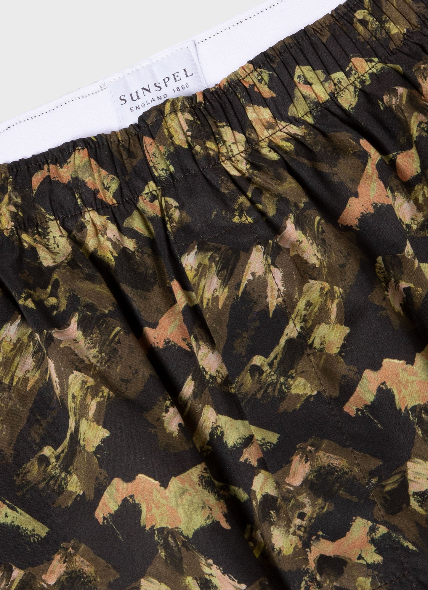 Mens Classic Boxer Shorts In Liberty Fabric Green Mount Olympus Mbox4701L Brfa