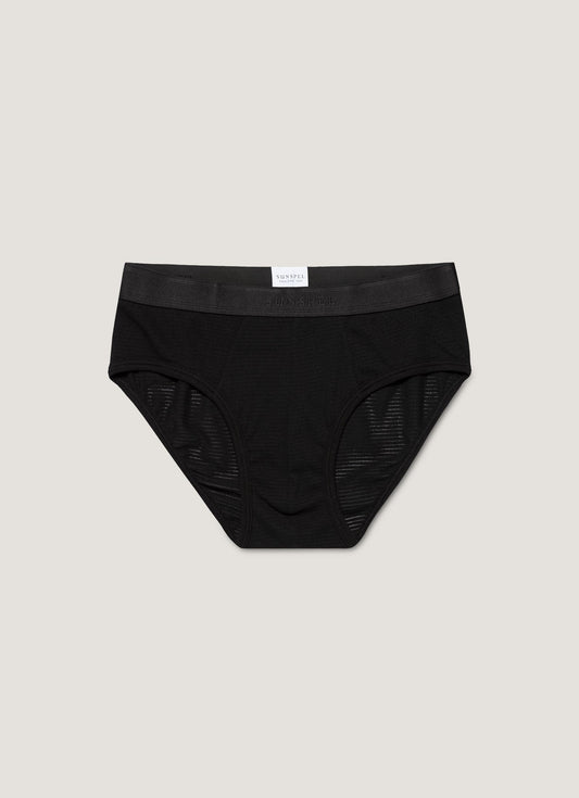 Mens Cellular Cotton Briefs In Black Mbrf4519 Bkaa