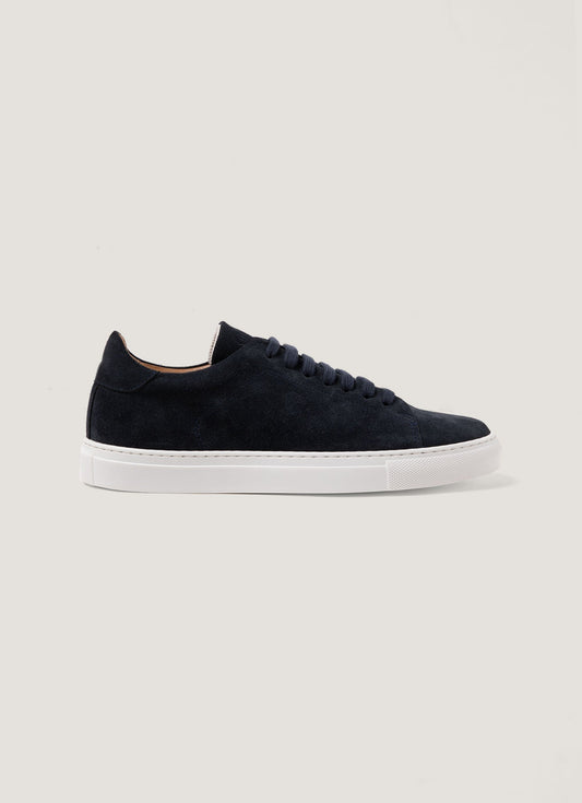 Mens Suede Tennis Shoe In Light Navy Mftw9459 Buaf