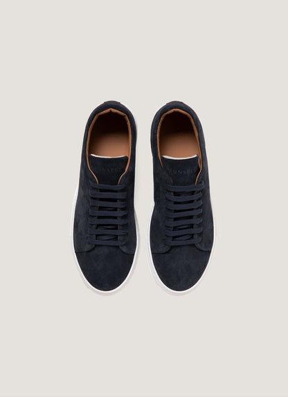 Mens Suede Tennis Shoe In Light Navy Mftw9459 Buaf