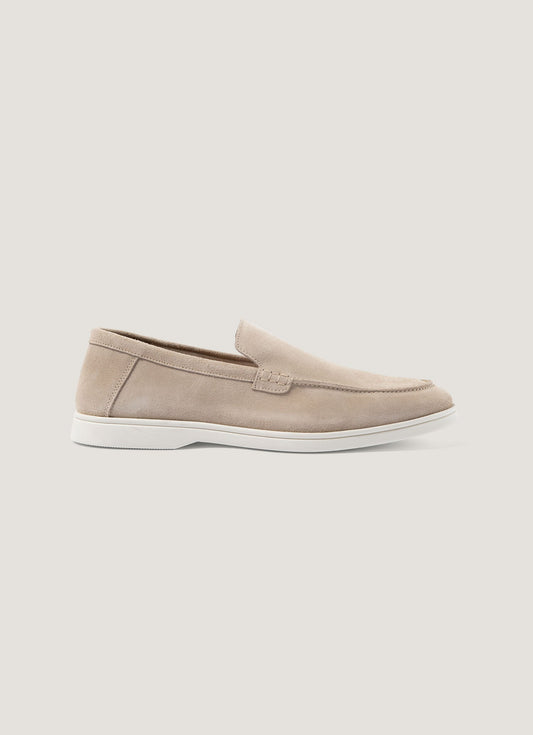 Mens Sunspel Suede Loafer In Sand Mftw9502 Brbd