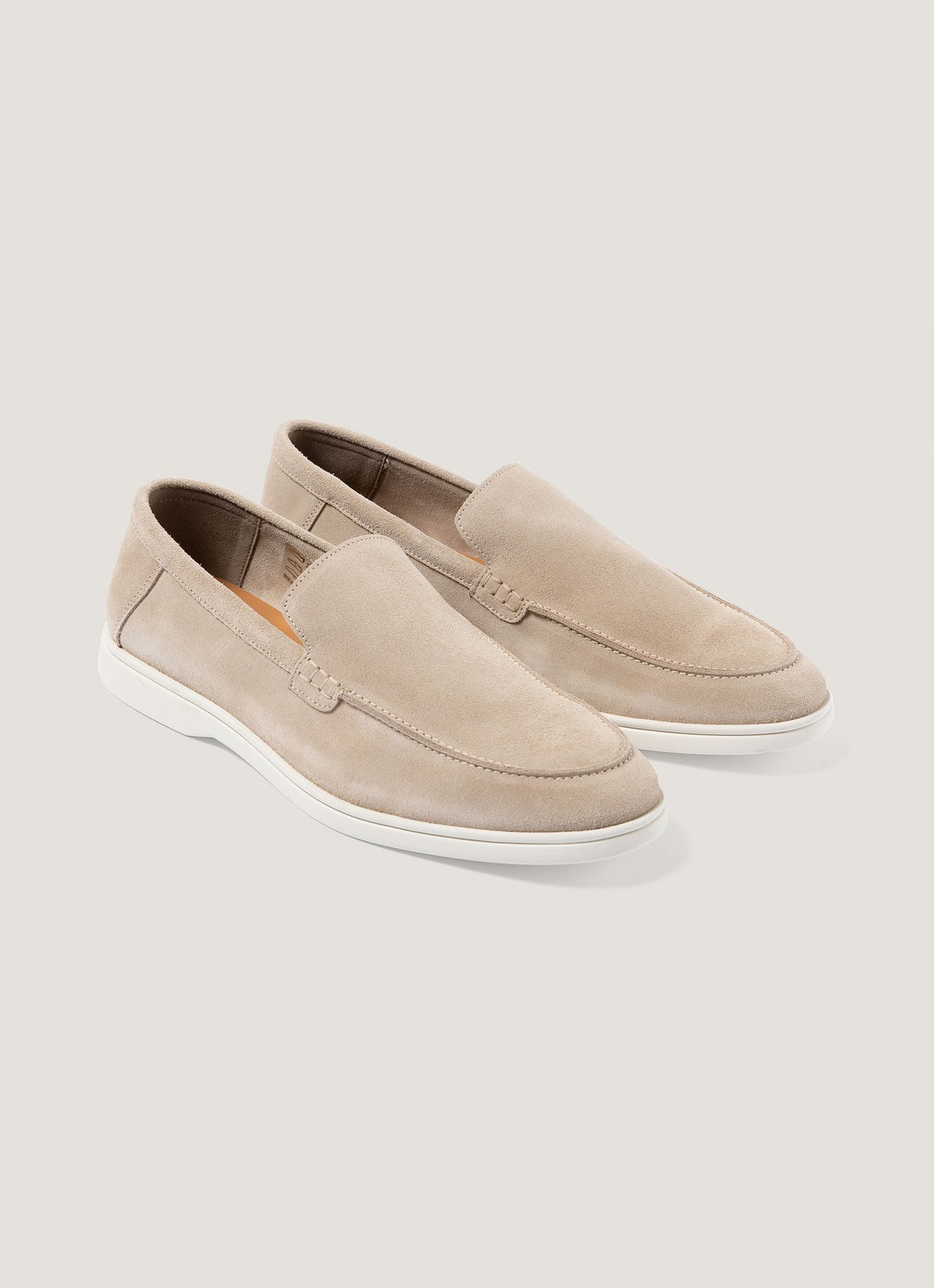 Mens Sunspel Suede Loafer In Sand Mftw9502 Brbd