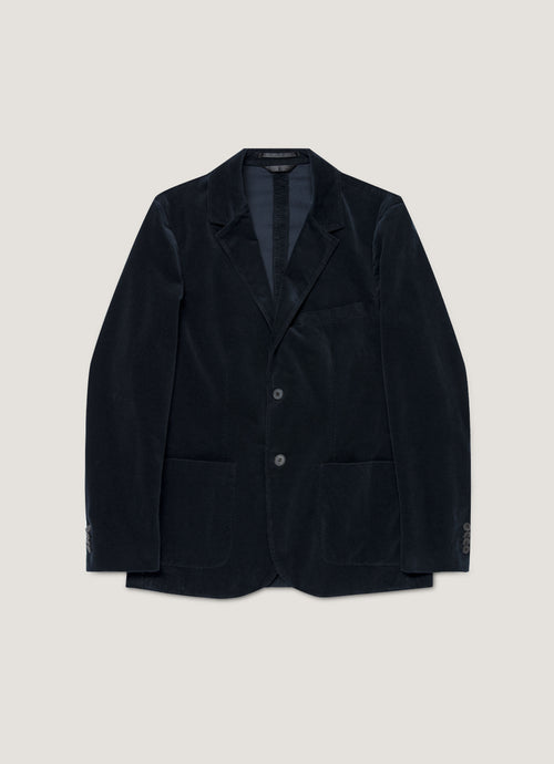 Mens Corduroy Blazer In Navy Mjac7179 Buaa