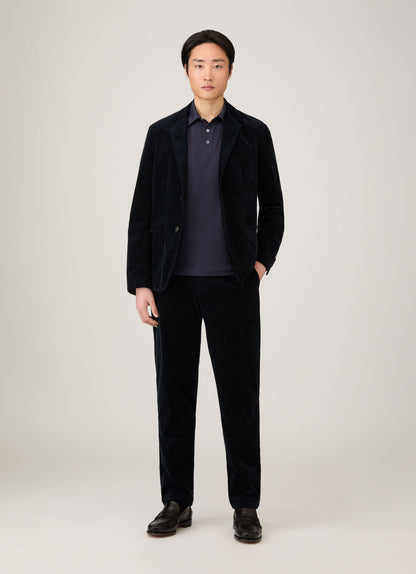 Mens Corduroy Blazer In Navy Mjac7179 Buaa