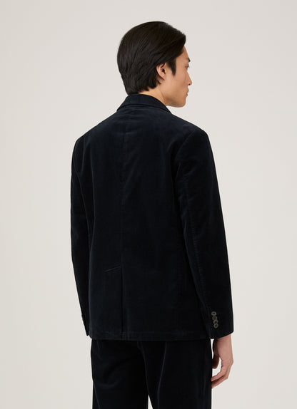 Mens Corduroy Blazer In Navy Mjac7179 Buaa