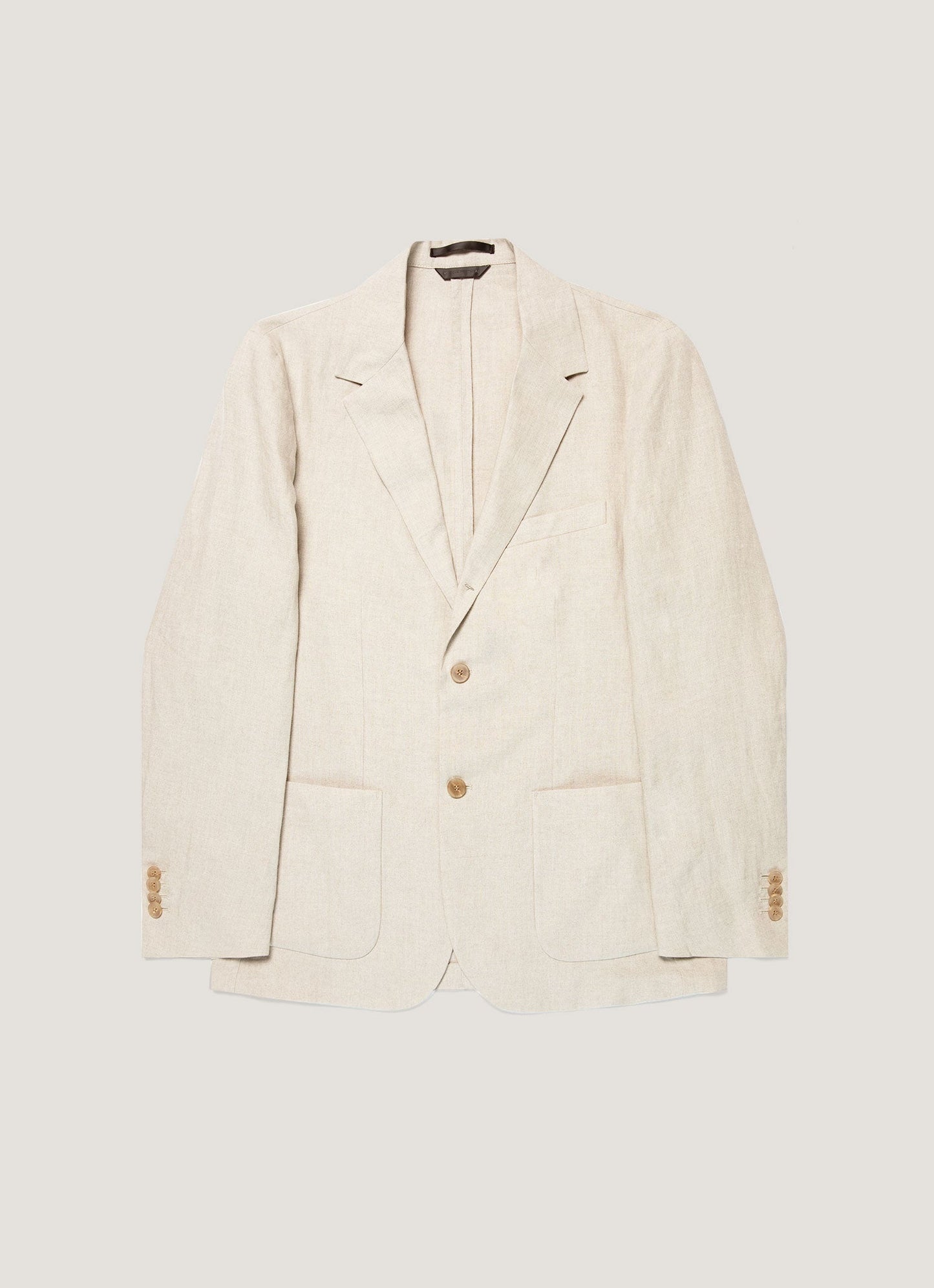 Mens Linen Blazer In Sand Mjac7186 Brbd