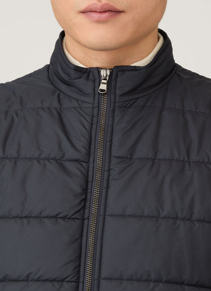 Mens Insulated Gilet In Navy Mjac7193 Buaa