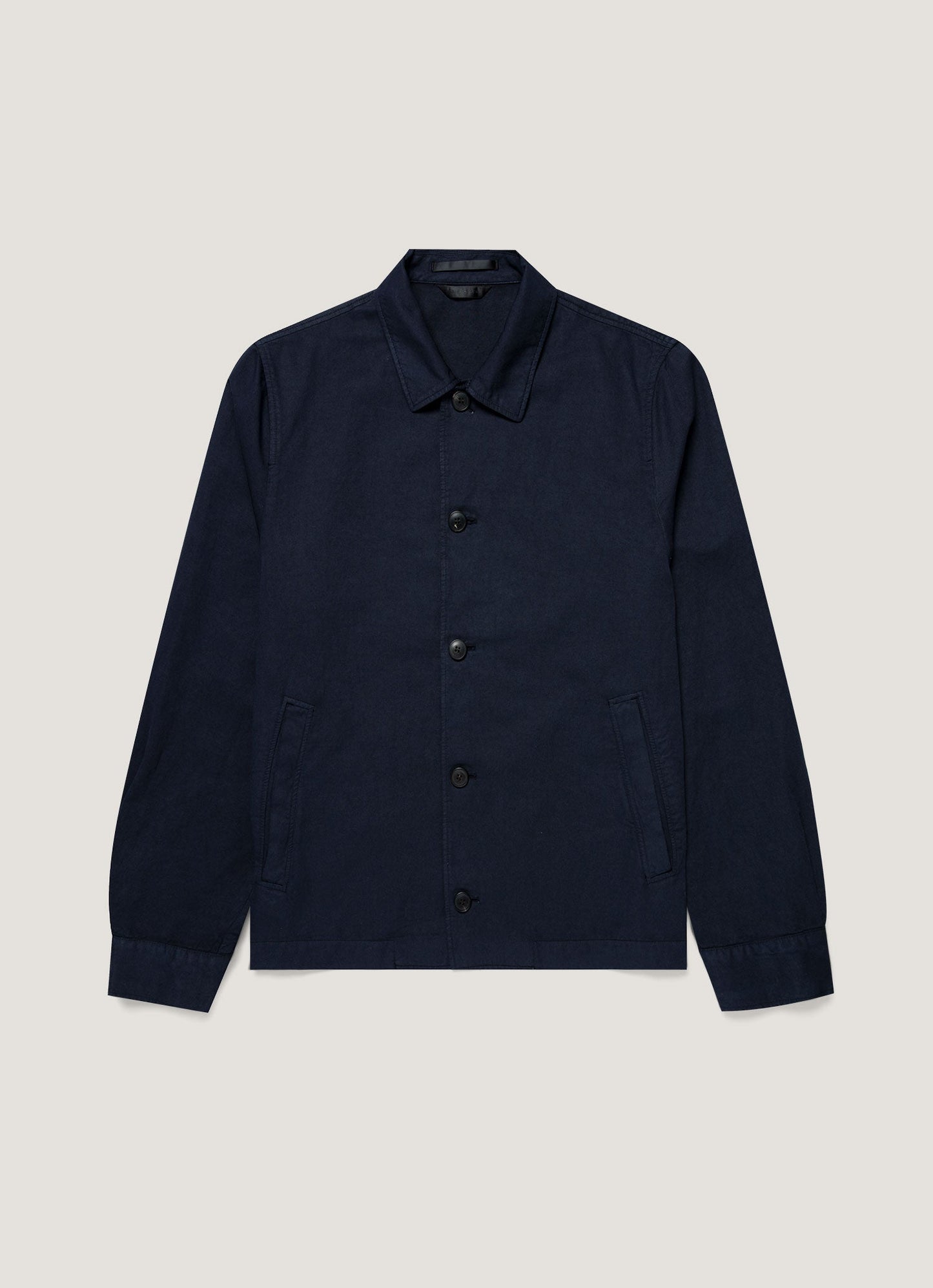 Mens Cotton Linen Jacket In Navy Mjac7207 Buaa