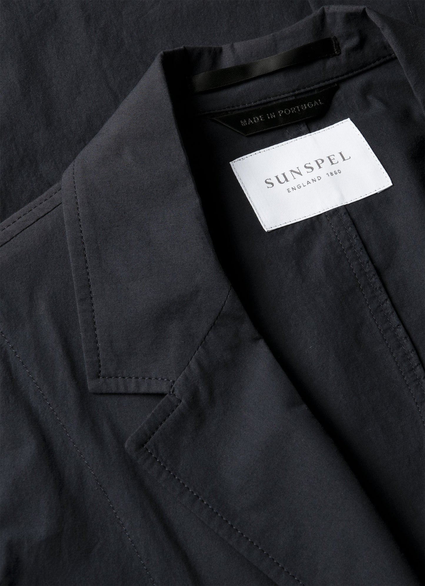 Mens Lightweight Cotton Poplin Jacket In Navy Mjac7209 Buaa