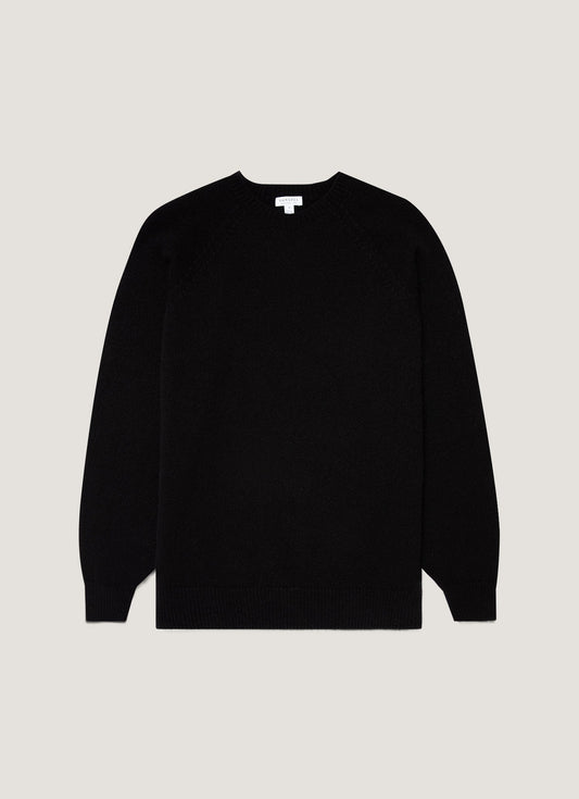 Men S Crew Neck Sweater In Black
