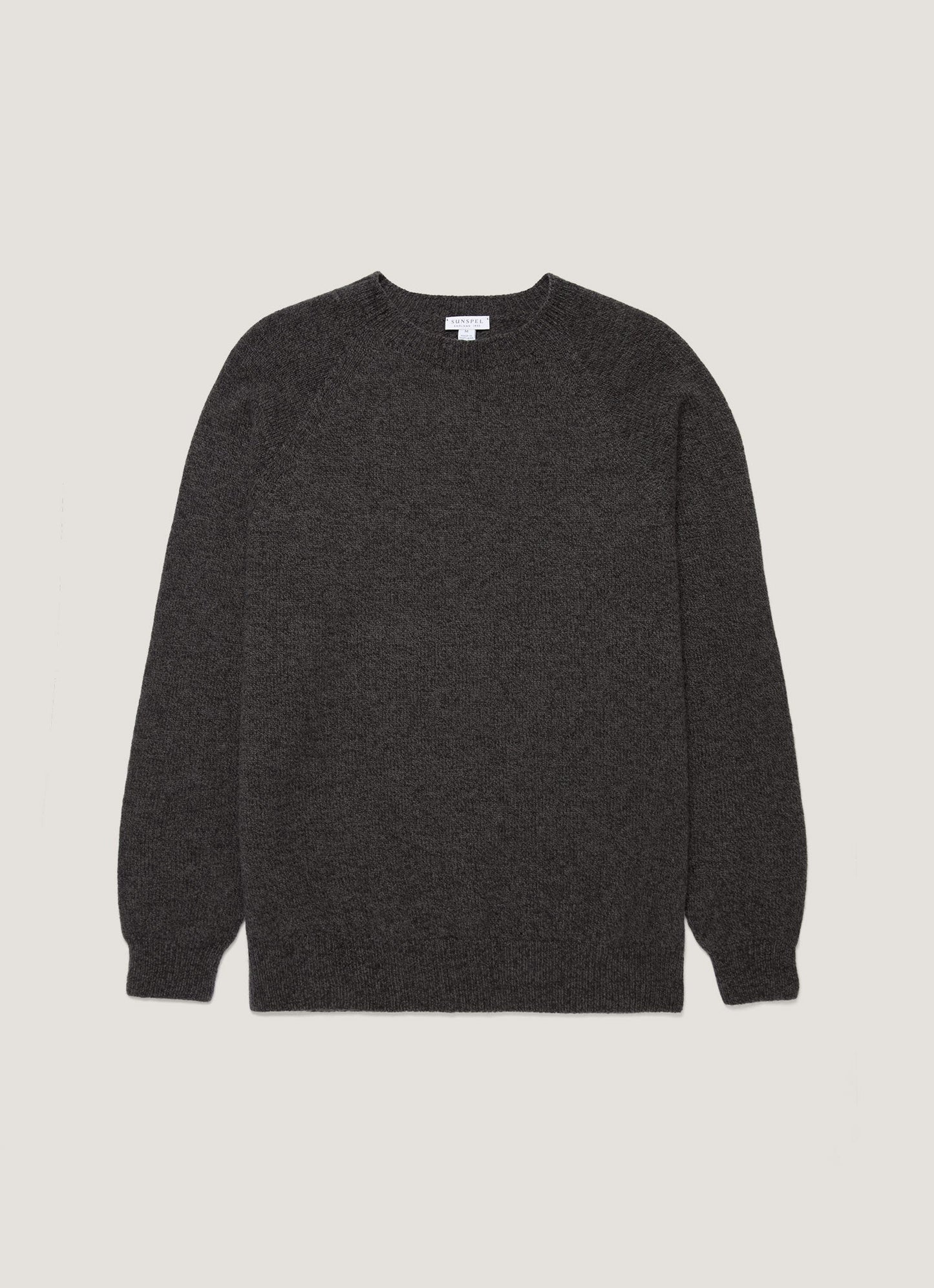 Mens Lambswool Crew Neck Jumper In Dark Green Twist Mjum8066 Gnip