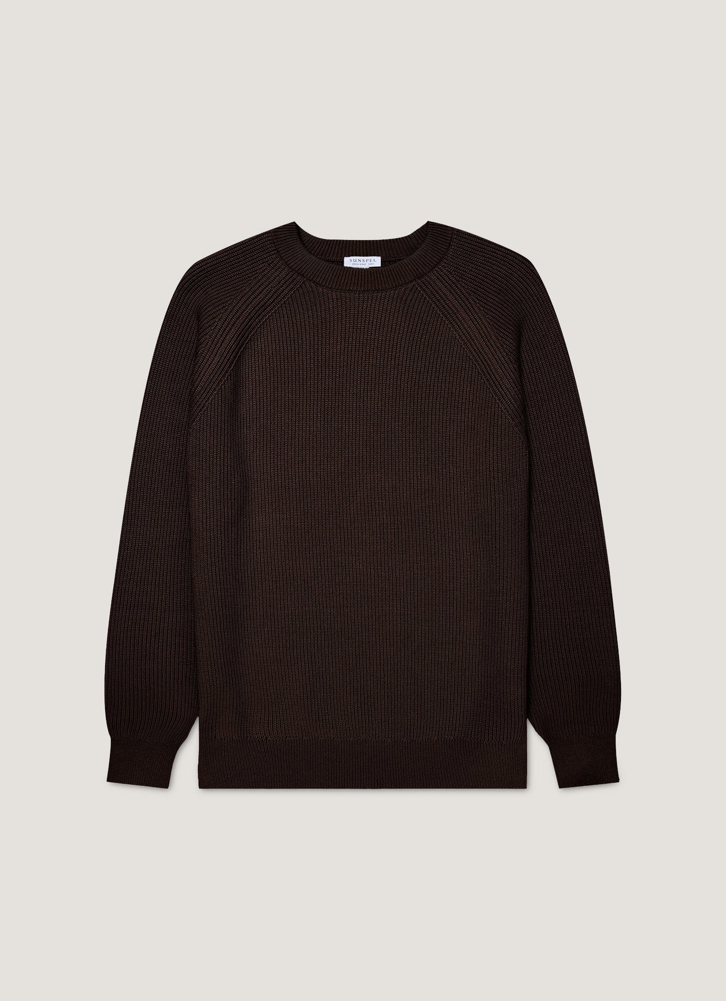 Mens Ribbed Jumper In Truffle Mjum8288 Brgd