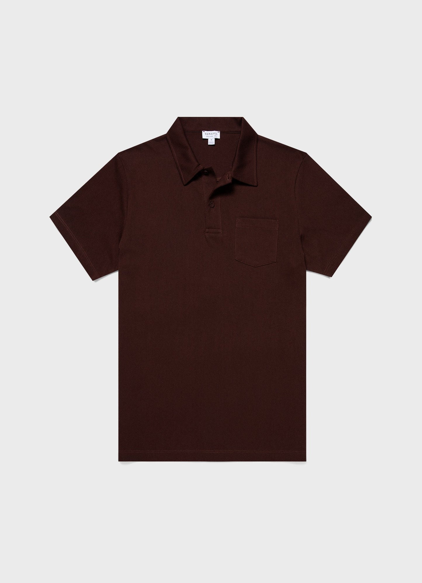 Mens Riviera Polo Shirt In Raisin Mpol1026 Brfq
