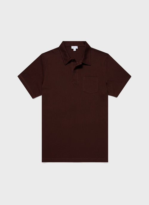Mens Riviera Polo Shirt In Raisin Mpol1026 Brfq