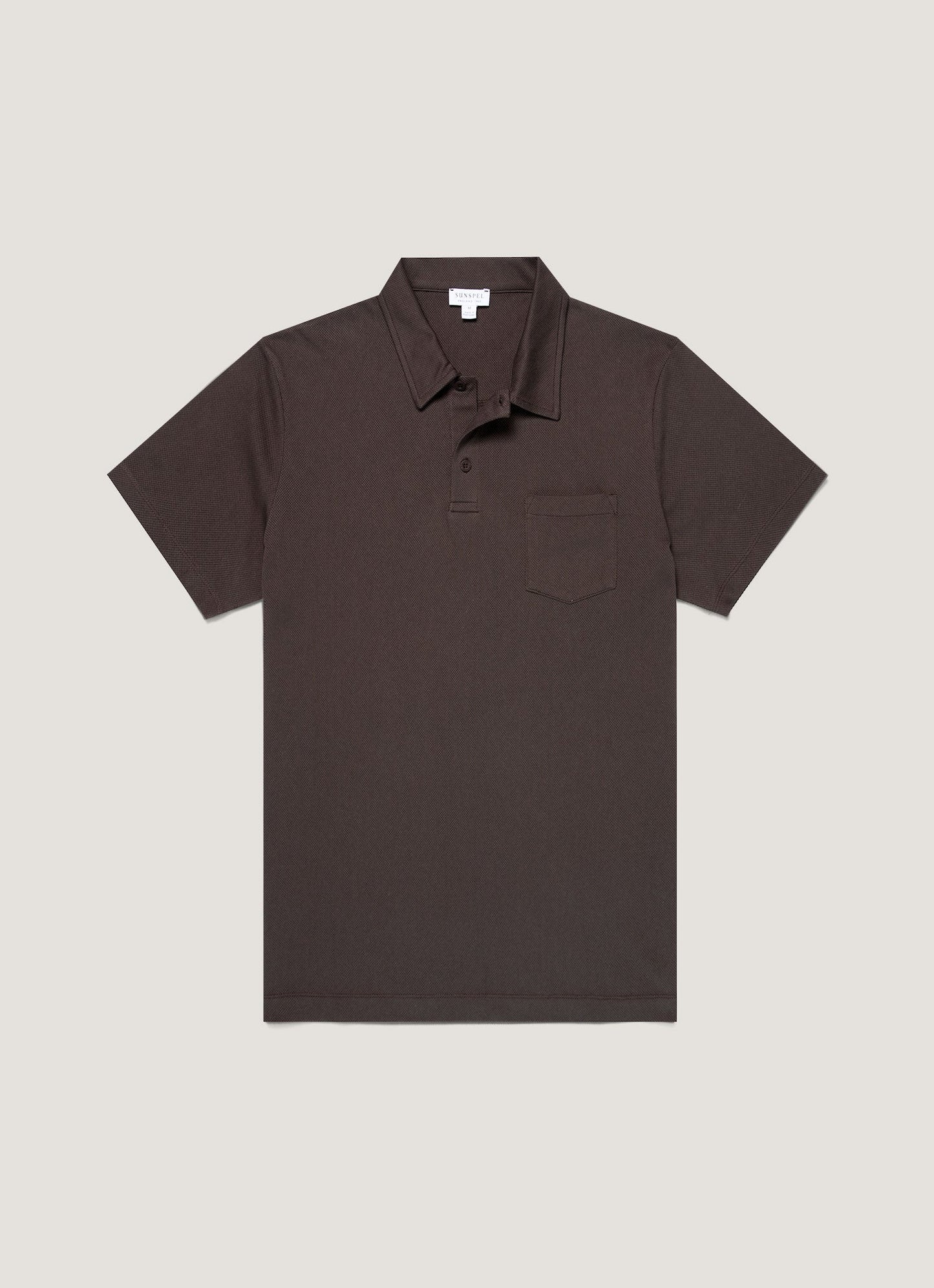 Mens Riviera Polo Shirt In Dark Chocolate Mpol1026 Brgs