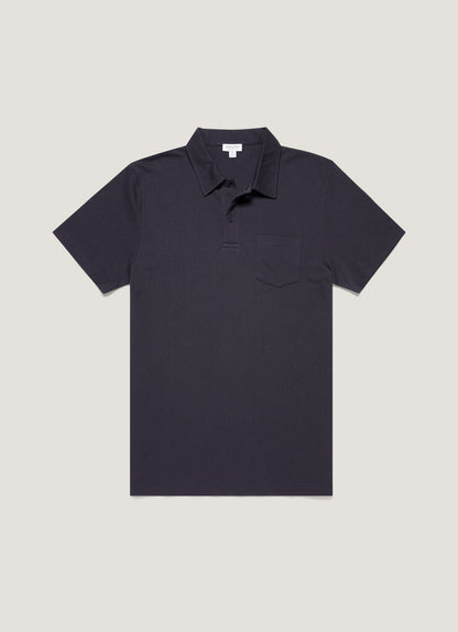 Mens Cotton Riviera Polo Shirt Navy Mpol1026