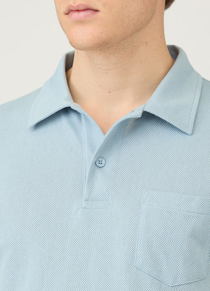 Mens Riviera Polo Shirt In Sky Blue Mpol1026 Butz