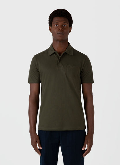 Mens Riviera Polo Shirt In Pine Green Mpol1026 Gnhz