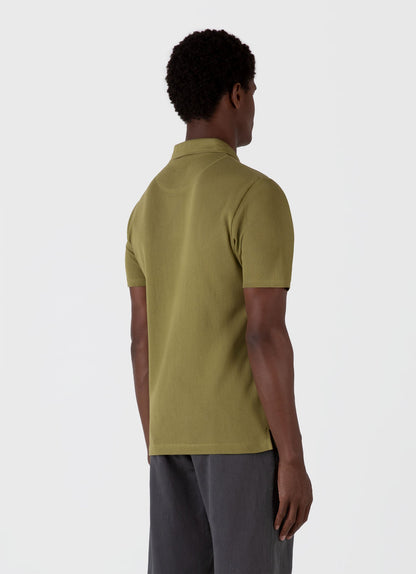 Mens Riviera Polo Shirt In Matcha Green Mpol1026 Gnif