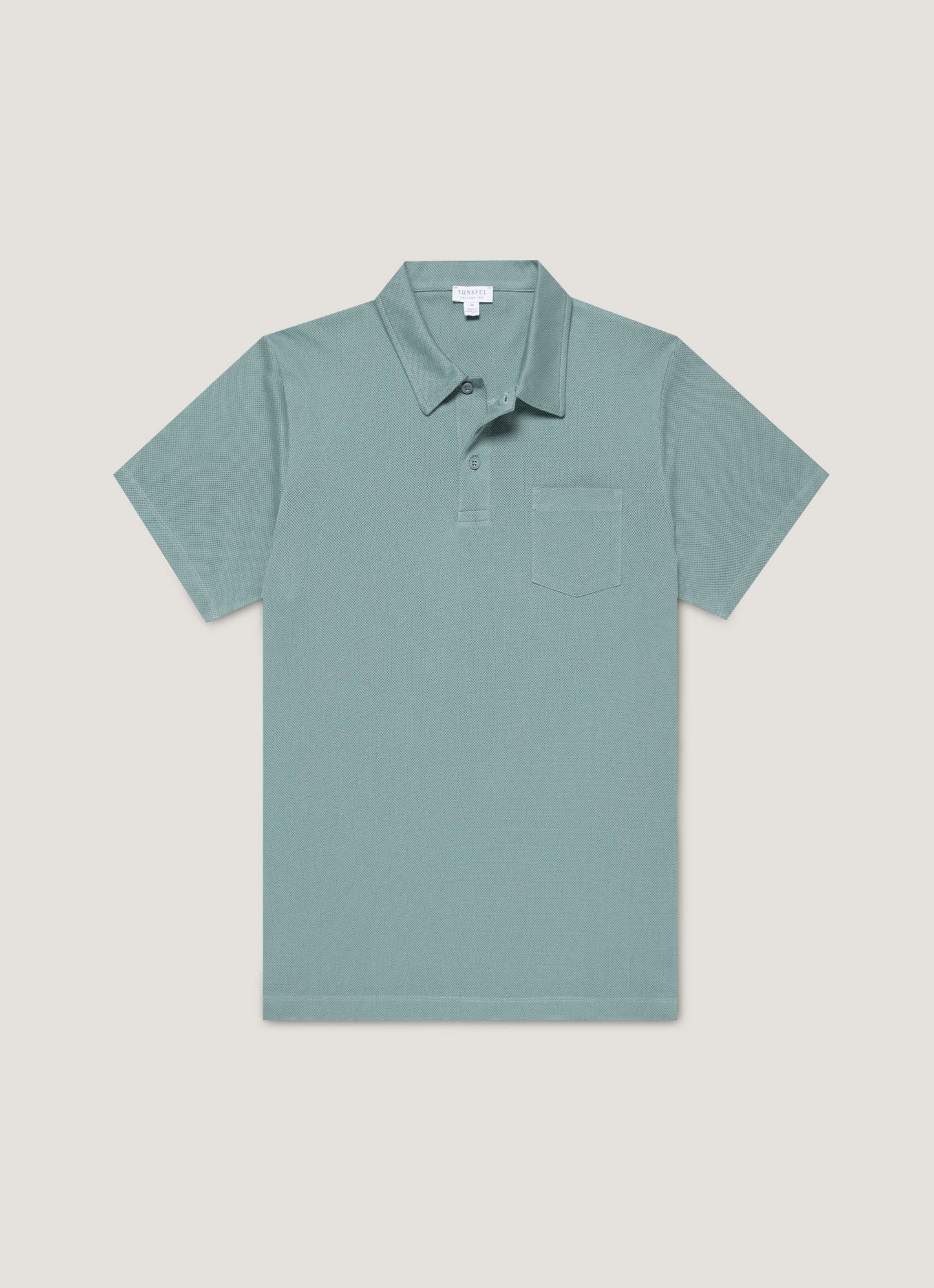 Mens Riviera Polo Shirt In Steel Green Mpol1026 Gniu