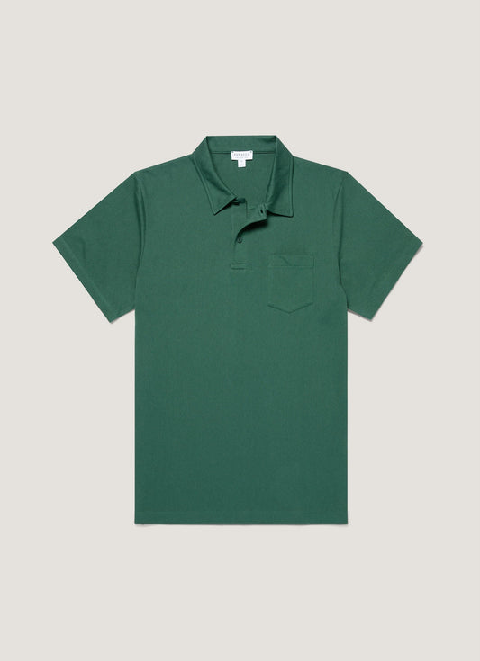 Mens Riviera Polo Shirt In Forest Mpol1026 Gnjd