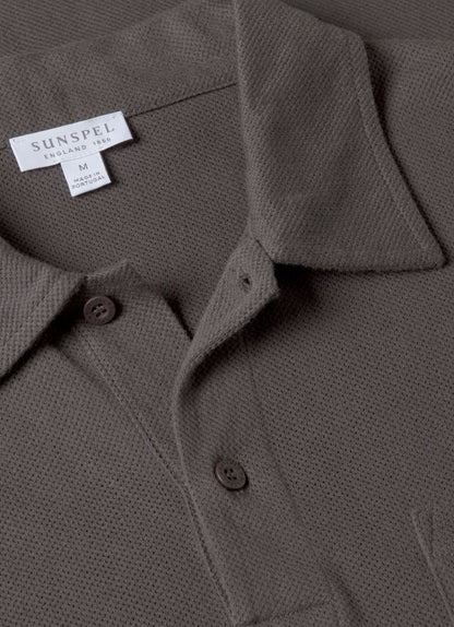 Mens Short Sleeve Riviera Polo Charcoal Mpol1026