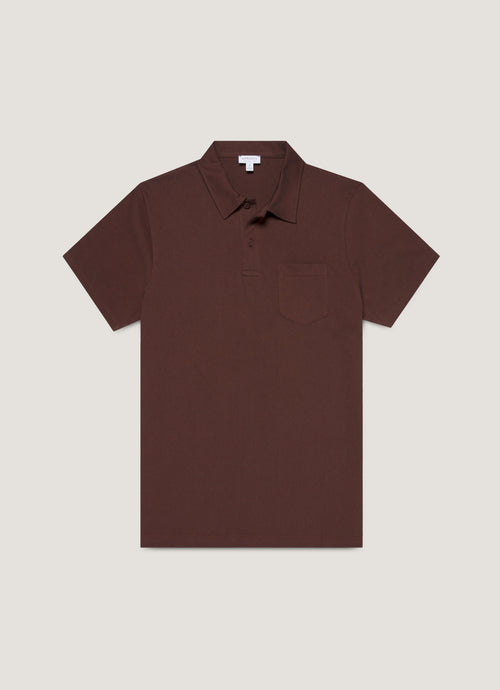 Mens Riviera Polo Shirt In Bakelite Mpol1026 Rdel
