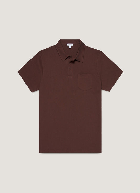 Mens Riviera Polo Shirt In Bakelite Mpol1026 Rdel