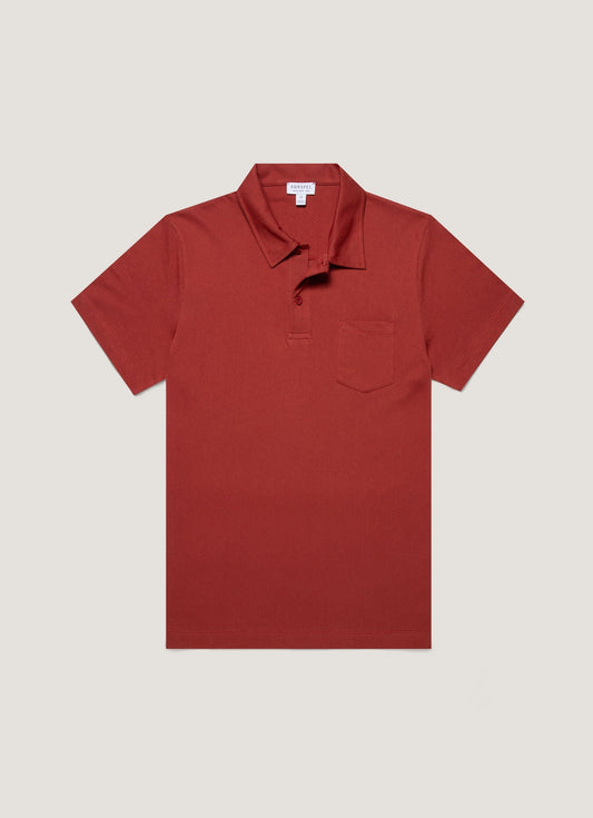 Mens Riviera Polo Shirt In Garnet Red Mpol1026 Rden